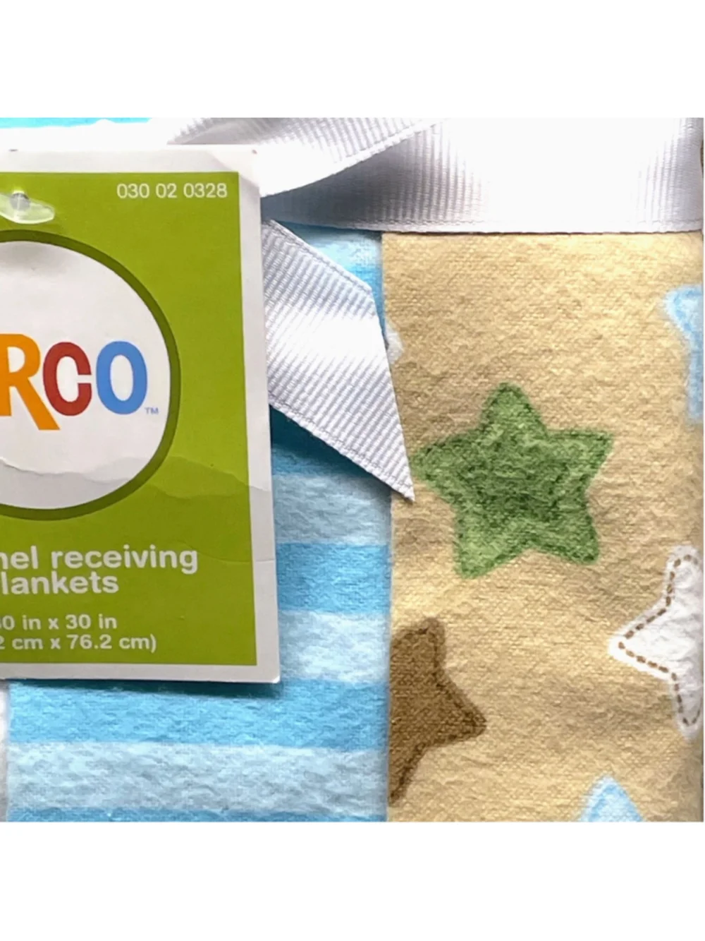 Circo Natural Chomps Flannel Baby Receiving Blankets Retired Pack of 4 NEW